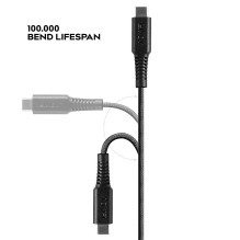 USB Cable - LINDY USB Type C to Lightning Cable, M / M, 480Mbps, 0.5 m, Black