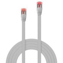 Network Cable - LINDY Cat.6 U / FTP Flat Network Cable, RJ45, M / M, 250MHz, 32AWG, 1 m, Grey Network Cable - LINDY Cat.6 U / FTP Flat Network Cable, RJ45, M / M, 250MHz, 32AWG, 1 m, Grey