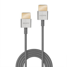 HDMI Laidas - LINDY HDMI Slim Laidas, M / M, Ultra Didelės Spartos, 48Gbps, 7680x4320@60Hz, 0.5 m, Pilkas HDMI Laidas - LINDY HDMI Slim Laidas, M / M, Ultra Didelės Spartos, 48Gbps, 7680x4320@60Hz, 0.5 m, Pilkas