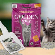 Cat Litter - Golden Grey Master Clumping Bentonite 14kg Cat Litter - Golden Grey Master Clumping Bentonite 14kg