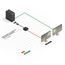 Adapter - LINDY DisplayPort 1.2 to HDMI 4K 60Hz Active Adapter Converter, 3840x2160@60Hz, 100 mm, Black Adapter - LINDY DisplayPort 1.2 to HDMI 4K 60Hz Active Adapter Converter, 3840x2160@60Hz, 100 mm, Black