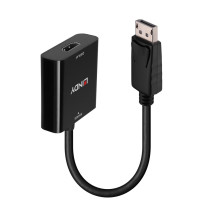 Adapter - LINDY DisplayPort 1.2 to HDMI 4K 60Hz Active Adapter Converter, 3840x2160@60Hz, 100 mm, Black Adapter - LINDY DisplayPort 1.2 to HDMI 4K 60Hz Active Adapter Converter, 3840x2160@60Hz, 100 mm, Black