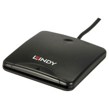 Smart Card Reader - LINDY USB 2.0 Smart Card Reader, Black