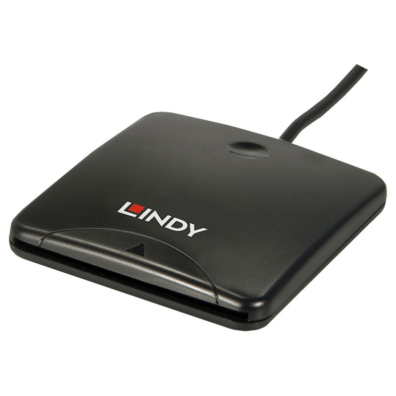 Išmanusis Kortelių Skaitytuvas - LINDY USB 2.0 Išmanusis Kortelių Skaitytuvas, Juodas