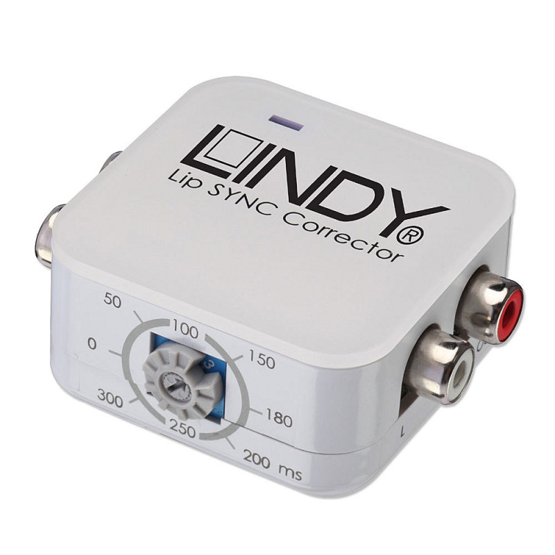 Audio Equipment - Lindy Phono Lip Sync Corrector RCA, 48kHz, Compact Design