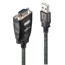 Adapteris - LINDY USB į Konverterį su COM, 1.1 m, Juodas Adapteris - LINDY USB į Konverterį su COM, 1.1 m, Juodas