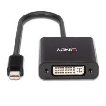 Adapter - LINDY Mini DisplayPort to DVI Active Adapter, 1920x1200@60Hz, 160mm, Black Adapter - LINDY Mini DisplayPort to DVI Active Adapter, 1920x1200@60Hz, 160mm, Black