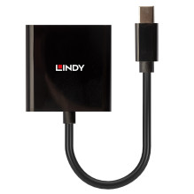 Adapter - LINDY Mini DisplayPort to DVI Active Adapter, 1920x1200@60Hz, 160mm, Black Adapter - LINDY Mini DisplayPort to DVI Active Adapter, 1920x1200@60Hz, 160mm, Black