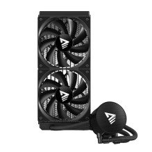 Procesoriaus aušintuvas - SAVIO NOX 240mm skysčio aušintuvas 1800 RPM ventiliatoriai, vario pagrindas, juodas