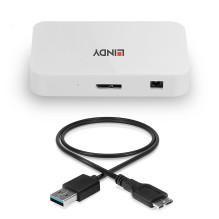 USB Hub - LINDY 4 Prievadų USB 3.0 Hub 5 Gbps su 0.5 m Kabeliu USB Hub - LINDY 4 Prievadų USB 3.0 Hub 5 Gbps su 0.5 m Kabeliu