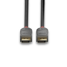 DisplayPort Cable - LINDY Anthra Line DisplayPort 1.4 Cable, M / M, 1 m, Black DisplayPort Cable - LINDY Anthra Line DisplayPort 1.4 Cable, M / M, 1 m, Black