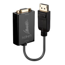 Adapter - LINDY DisplayPort to VGA Active Converter, Black Adapter - LINDY DisplayPort to VGA Active Converter, Black