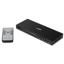 HDMI Jungiklis - LINDY 4 Prievadų HDMI Jungiklis, 8K@60Hz, 48Gbit / s, Juodas