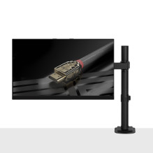 Monitorių Laikiklis - LINDY Viengubas Reguliuojamas Ekranų Tvirtinimas, Monitoriaus Laikiklis 13-32", 8kg, Juodas
