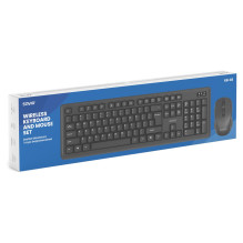 Keyboard and Mouse - SAVIO KB-03 Wireless USB QWERTY Full Size Black