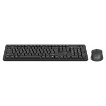 Klaviatūra ir Pelė - SAVIO KB-03 Belaidis USB QWERTY Pilno Dydžio Juoda Klaviatūra ir Pelė - SAVIO KB-03 Belaidis USB QWERTY Pilno Dydžio Juoda