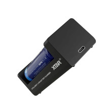 Battery Charger - Li-ion 18650 USB-C 2 Sockets LED Indicators 42g