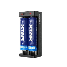 Battery Charger - Li-ion 18650 USB-C 2 Sockets LED Indicators 42g