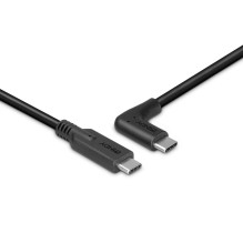 USB kabelis - LINDY USB 3.2 Type C Laidas, M / M, 90° Kampu, 10Gbps, 60W PD, 1 m, Juodas USB kabelis - LINDY USB 3.2 Type C Laidas, M / M, 90° Kampu, 10Gbps, 60W PD, 1 m, Juodas