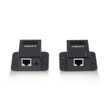 USB Prailginimo Laidas - LINDY USB 2.0 Cat.6 Prailginimo Laidas, Maitinamas per Cat.5e / 6 Kabelį, 50 m, Juodas
