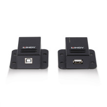 USB Prailginimo Laidas - LINDY USB 2.0 Cat.6 Prailginimo Laidas, Maitinamas per Cat.5e / 6 Kabelį, 50 m, Juodas