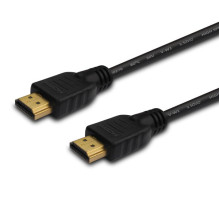 HDMI Cable - SAVIO CL-195 2m 4K 100MB/s Gold Plated Connectors Black