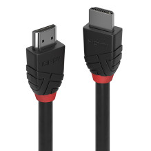 HDMI Cable - LINDY Black Line HDMI Cable, High Speed, M / M, 14096x2160@60Hz, 18Gbps, 0.5 m, Black