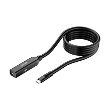 USB-C Kabelis - UNITEK U1335ABK01 USB-C Pratęsimas 2x Vyras 5m Juodas USB-C Kabelis - UNITEK U1335ABK01 USB-C Pratęsimas 2x Vyras 5m Juodas