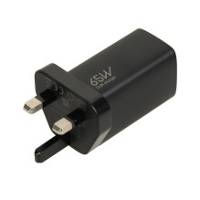 Charger - iBOX C-65 65W 3-Port Universal UK Plug Black Charger - iBOX C-65 65W 3-Port Universal UK Plug Black
