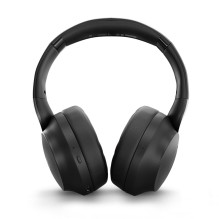 Wireless Headphones - LINDY Wireless Active Noise Cancelling Headphones, Bluetooth 5.3, 55h Battery, Black