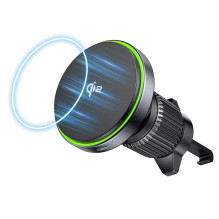 Automobilio Įkroviklis - UNITEK MagSafe Laikiklis 15W Belaidis Įkrovimas su 1.5m USB-C Laidu