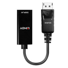 Adapter - LINDY DisplayPort 1.2 to HDMI 4K Passive Adapter Converter, Black Adapter - LINDY DisplayPort 1.2 to HDMI 4K Passive Adapter Converter, Black