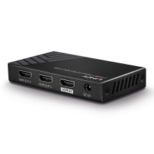 HDMI Splitter - LINDY 2 Port HDMI Splitter, 18G, 3840x2160@60Hz, HDMI® 2.0 EDID Emulation, Black HDMI Splitter - LINDY 2 Port HDMI Splitter, 18G, 3840x2160@60Hz, HDMI® 2.0 EDID Emulation, Black
