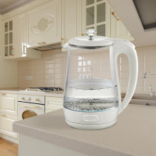 Electric Kettle - Maestro MR-052 1.7L 2200W Automatic Shut-Off White Electric Kettle - Maestro MR-052 1.7L 2200W Automatic Shut-Off White