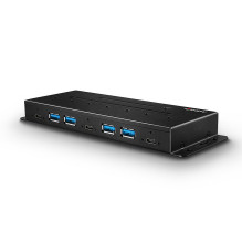 USB Hub - LINDY 7 Port USB 3.2 Gen 2 Metal Hub, 10Gbps with Power Delivery USB Hub - LINDY 7 Port USB 3.2 Gen 2 Metal Hub, 10Gbps with Power Delivery