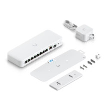 Komutatorius - UBIQUITI UniFi Flex 8x 2.5G, 1x 10G, Valdomas, Montuojamas Ant Sienos, Baltas Komutatorius - UBIQUITI UniFi Flex 8x 2.5G, 1x 10G, Valdomas, Montuojamas Ant Sienos, Baltas