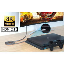 Kabelis HDMI - HDMI 8K, UHD, 2m, 2.1