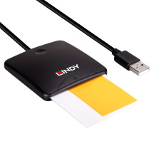 Išmanusis Kortelių Skaitytuvas - LINDY USB 2.0 Išmanusis Kortelių Skaitytuvas, Juodas Išmanusis Kortelių Skaitytuvas - LINDY USB 2.0 Išmanusis Kortelių Skaitytuvas, Juodas