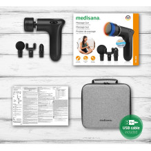 Masažuoklis - Medisana MG 560 Karštas&Šaltas, 10 Galingumo Lygių, 3 Temperatūros Nustatymai, USB-C Masažuoklis - Medisana MG 560 Karštas&Šaltas, 10 Galingumo Lygių, 3 Temperatūros Nustatymai, USB-C
