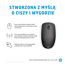 Belaidė Pelė - HP 235 Slim 1600 DPI 2.4 GHz Belaidis, Baterijos Gyvavimo Trukmė 18 Mėnesių Belaidė Pelė - HP 235 Slim 1600 DPI 2.4 GHz Belaidis, Baterijos Gyvavimo Trukmė 18 Mėnesių