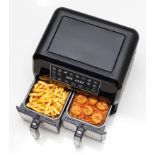 Home and Kitchen Appliance - Kenwood Air Fryer HFM20 8L 1700W 35-200°C Black Silver