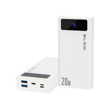 Power Bank - BLOW PB20E 20000mAh QC+PD 20W Daugiafunkciniai Prievadai Power Bank - BLOW PB20E 20000mAh QC+PD 20W Daugiafunkciniai Prievadai