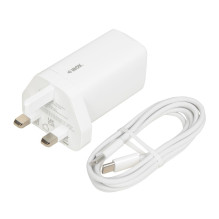 Charger - iBOX C-65 65W 2x USB-C 1x USB-A UK Plug White Charger - iBOX C-65 65W 2x USB-C 1x USB-A UK Plug White