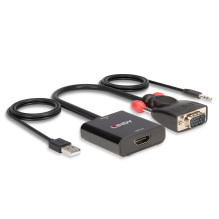 AV Converter - LINDY VGA to HDMI Converter, 1920x1080@60Hz, Black AV Converter - LINDY VGA to HDMI Converter, 1920x1080@60Hz, Black
