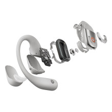 Wireless Headphones - SHOKZ OpenFit 2+ Bluetooth 5.4, 11h Battery Life, Gray