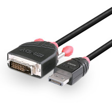Adapteris - LINDY DisplayPort į DVI-D Adapteris, 1920x1200@60Hz, 2 m, Juodas Adapteris - LINDY DisplayPort į DVI-D Adapteris, 1920x1200@60Hz, 2 m, Juodas