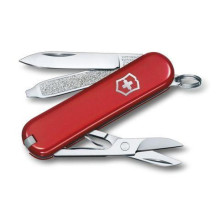Rankiniai Įrankiai - Victorinox Classic SD Šveicariškas Armijos Peilis 7 Įrankiai 5.8 cm Raudonas