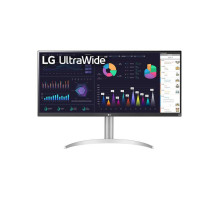 Monitor - LG ULTRAWIDE 34WQ650-W 34', IPS 2560x1080, HDR, USB-C, Silver, Black, White