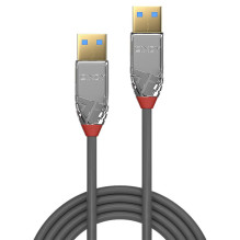 USB kabelis - LINDY Cromo Line USB 3.2 Type A į A Laidas, 5Gbps, 5 m, Pilkas