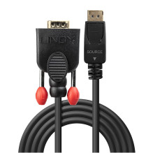 Adapter - LINDY DisplayPort to VGA Adapter Cable, 1920x1200@60Hz, 2 m, Black Adapter - LINDY DisplayPort to VGA Adapter Cable, 1920x1200@60Hz, 2 m, Black